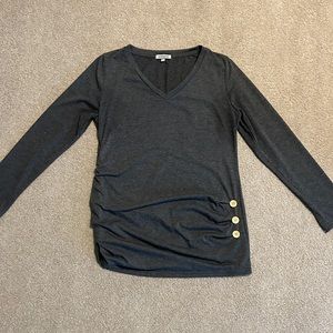 Long sleeve maternity shirt